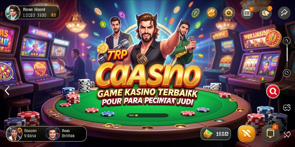 Tampilan menarik dari permainan Kasino 77RP dengan grafis yang memukau.