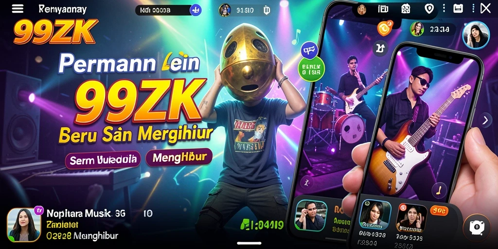 Screenshot 99ZK menampilkan keseruan gameplay musik yang mendebarkan.