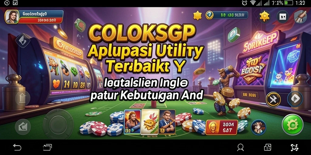 Tampilan antarmuka COLOKSGP yang modern dan ramah pengguna.