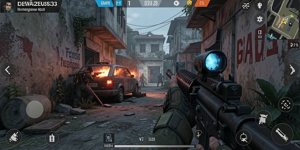 Tampilan gameplay DEWAZEUS33 yang mendebarkan dan penuh aksi.