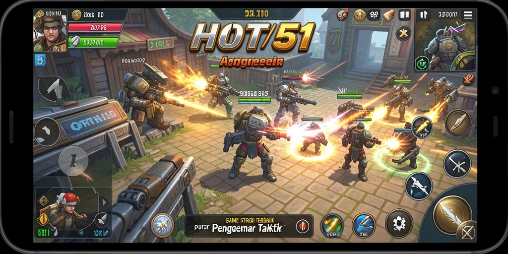 Screenshot gameplay HOT51 menunjukkan strategi yang menegangkan dalam aksi.