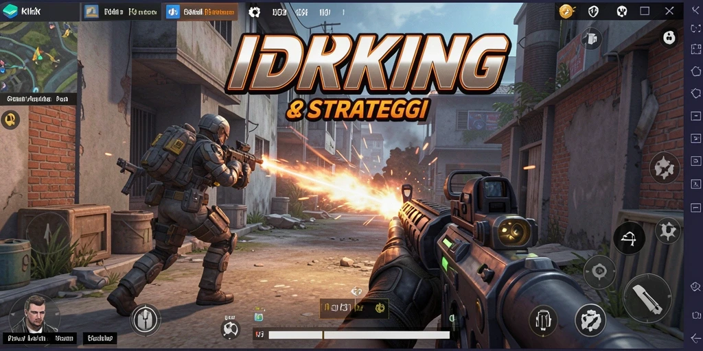 Screenshot gameplay IDRKING menampilkan aksi tembak-menembak intens.