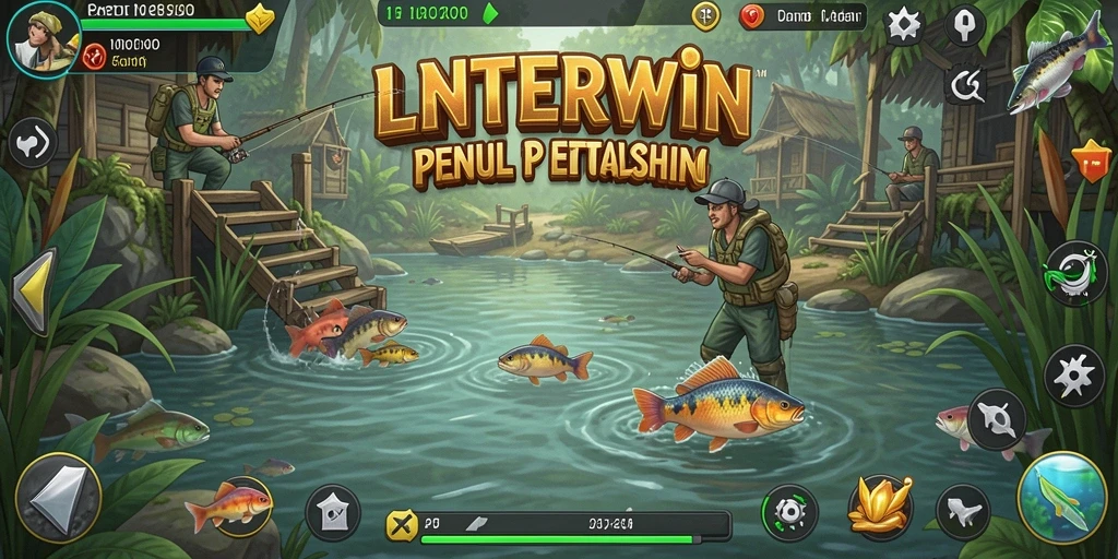Gameplay LNTERWIN yang mendebarkan di lokasi memancing yang indah.