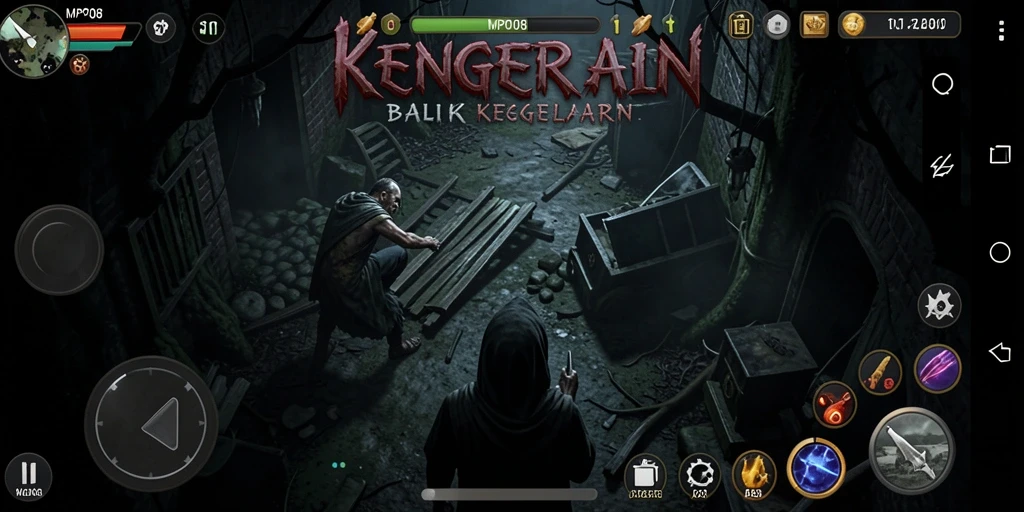 Tampilan gameplay MPO08 yang menakutkan dan mencekam.