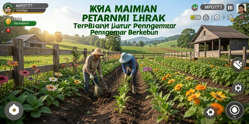 Tangkapan layar gameplay MPO777 yang menampilkan suasana pertanian yang indah.