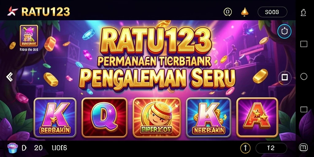 Tampilan gameplay menarik dari permainan slot RATU123.