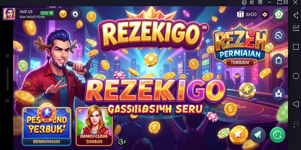 Screenshot gameplay REZEKIGO menampilkan suasana kasino yang mendebarkan.