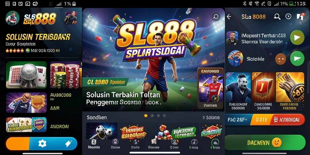 Screenshot SL888 menampilkan antarmuka taruhan olahraga yang menarik.