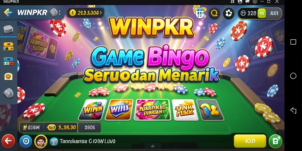 Tampilan gameplay Bingo yang menarik dan interaktif di WINPKR.