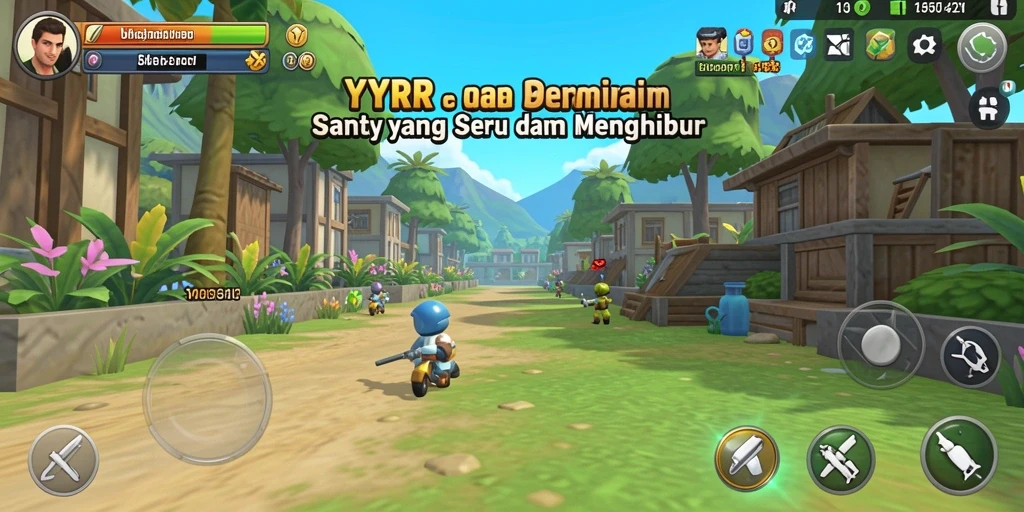 Tampilan permainan YYRR yang seru dan menghibur.